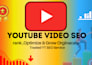 optimize youtube videos for higher ranking, organic growth